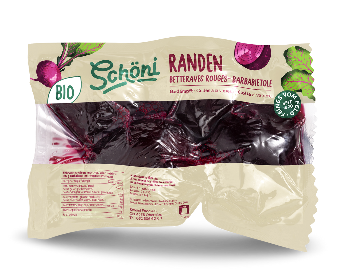 Schöni Bio Randen gedämpft ungeschält 500g