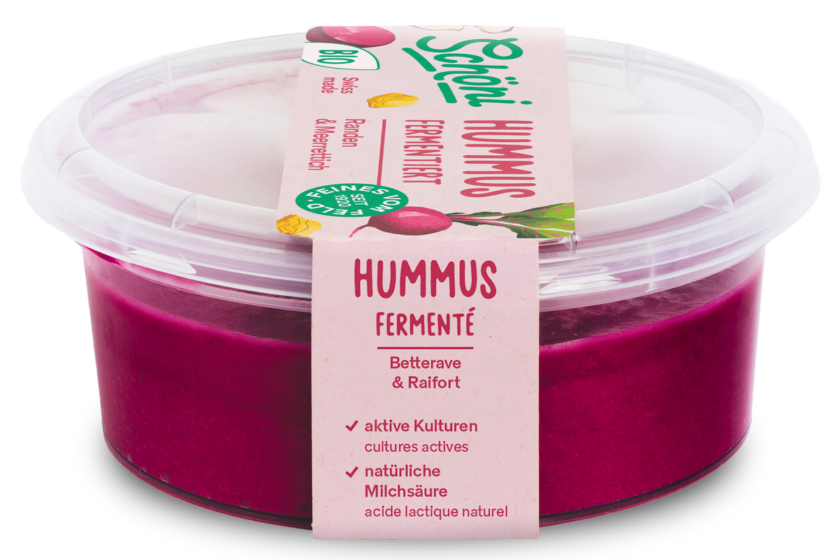 Schöni Bio Hummus Randen-Meerrettich fermentiert 200g