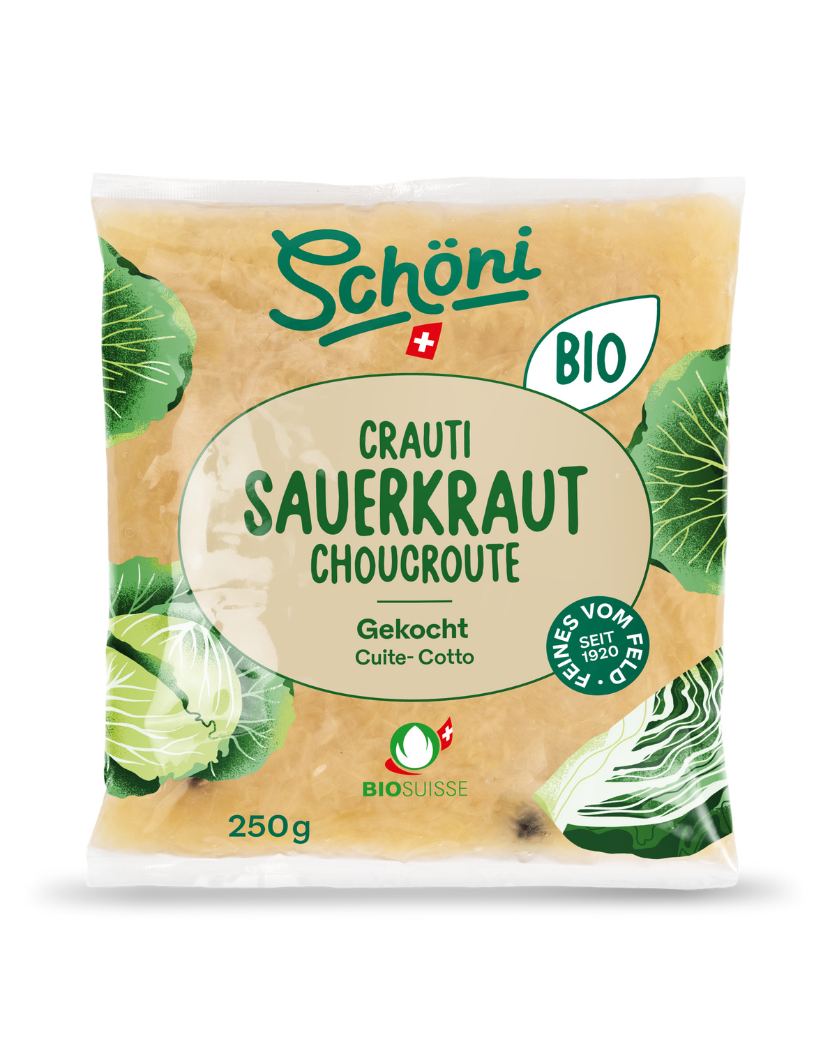 Schöni Bio Sauerkraut gekocht 250g