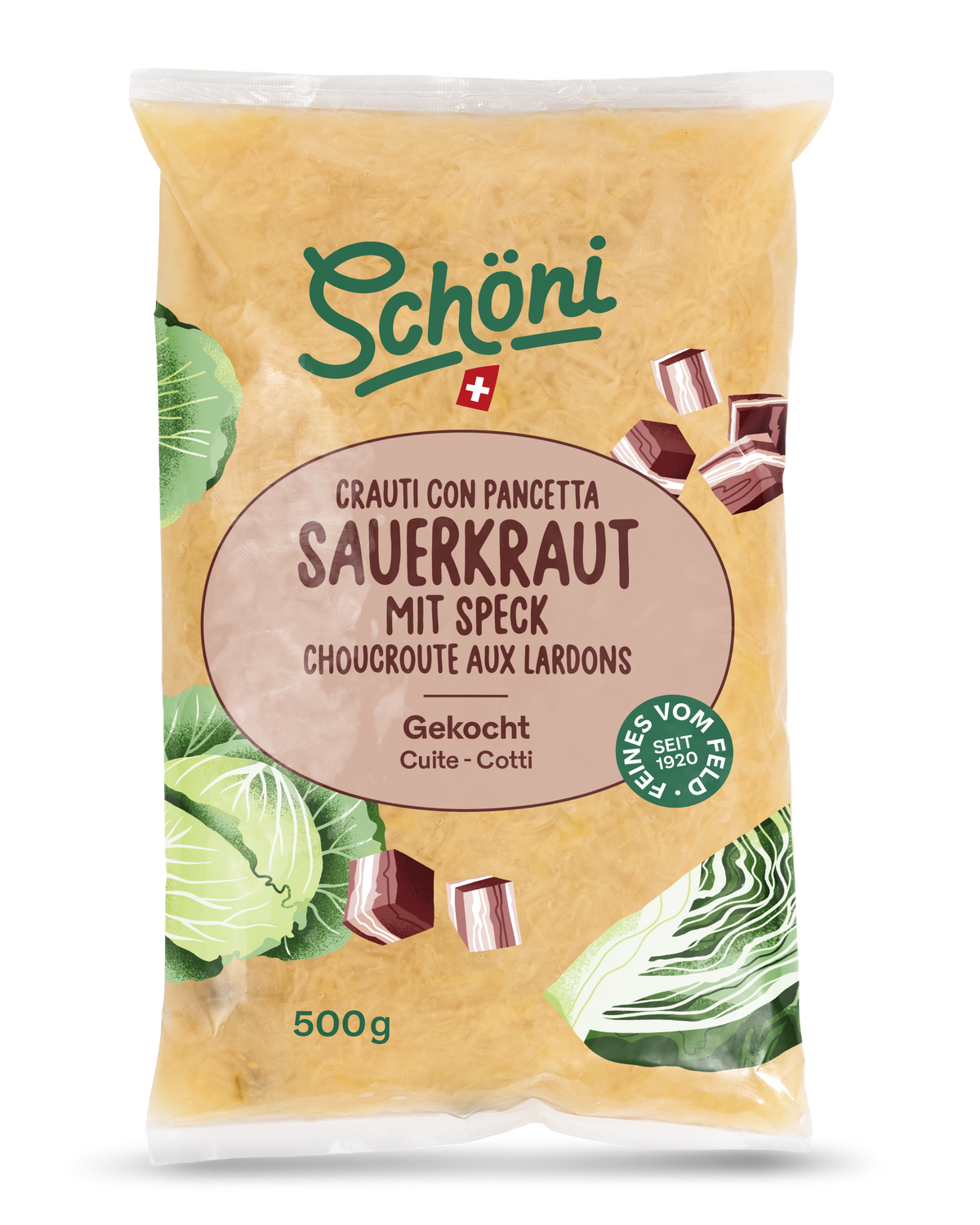 Schöni Sauerkraut mit Speck 500g