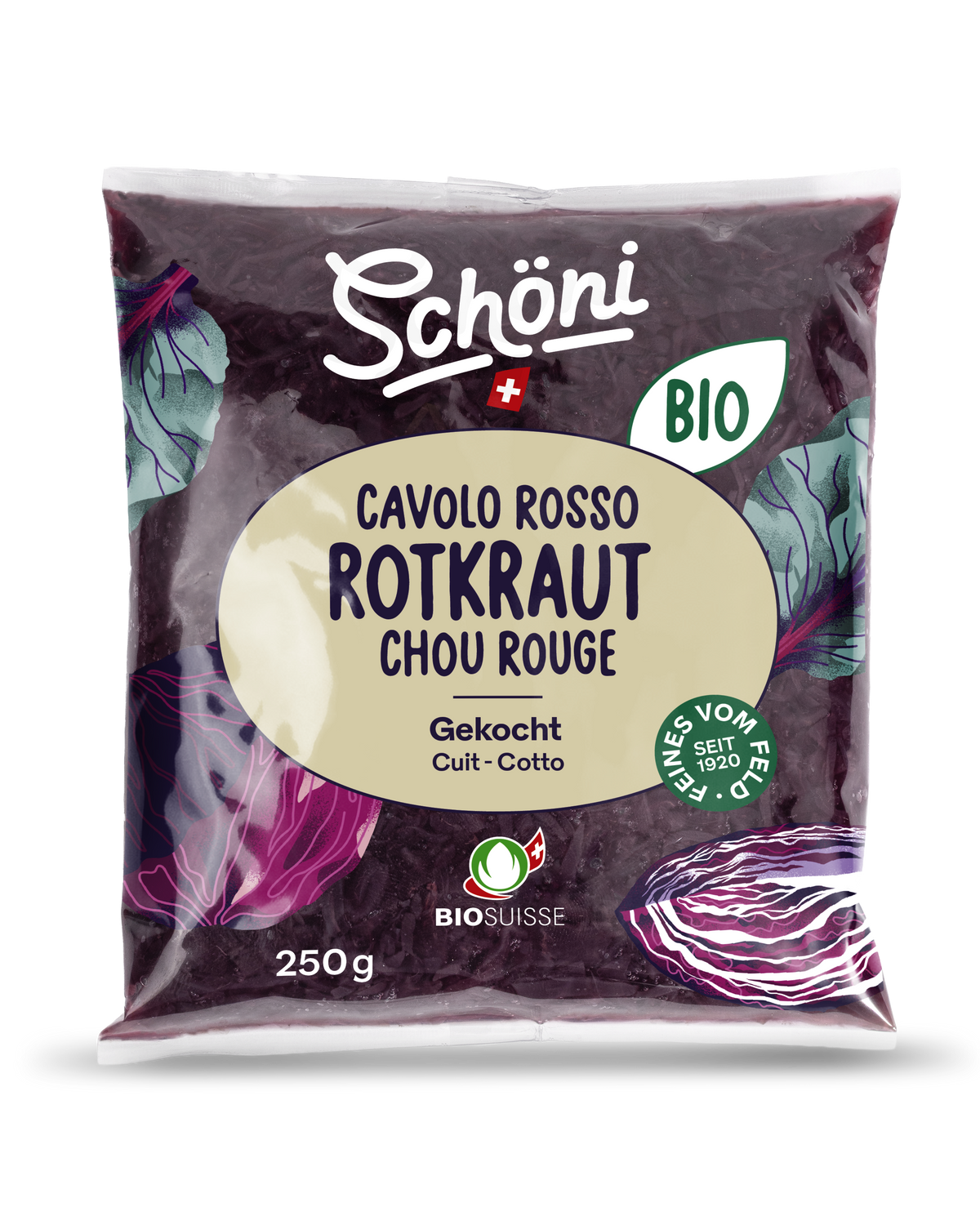 Schöni Bio Rotkraut gekocht 250g