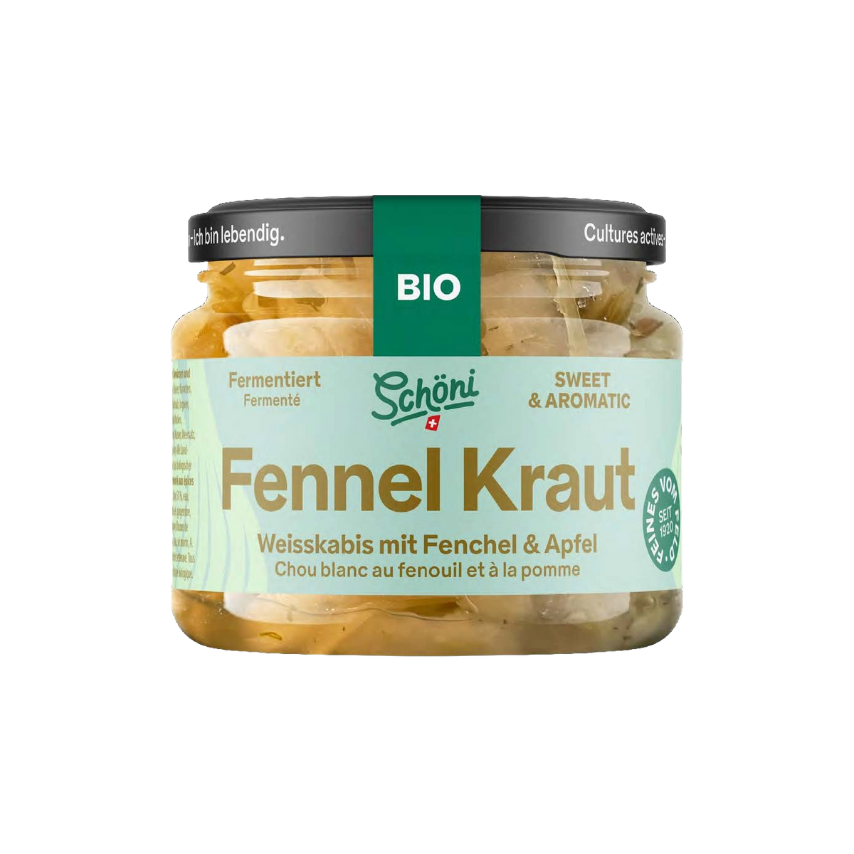 Schöni Bio Fennel Kraut fermentiert roh 235g