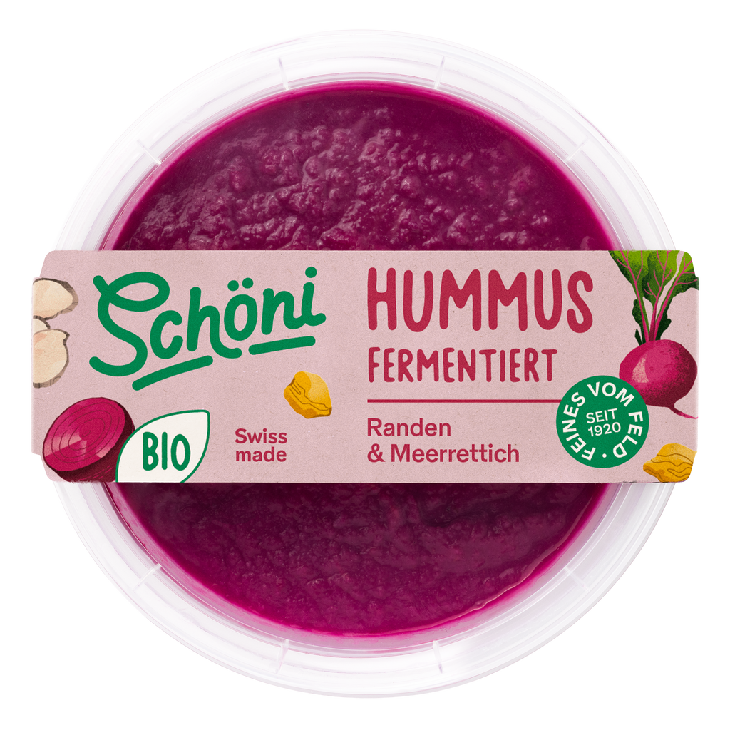 Schöni Bio Hummus Randen-Meerrettich fermentiert 200g