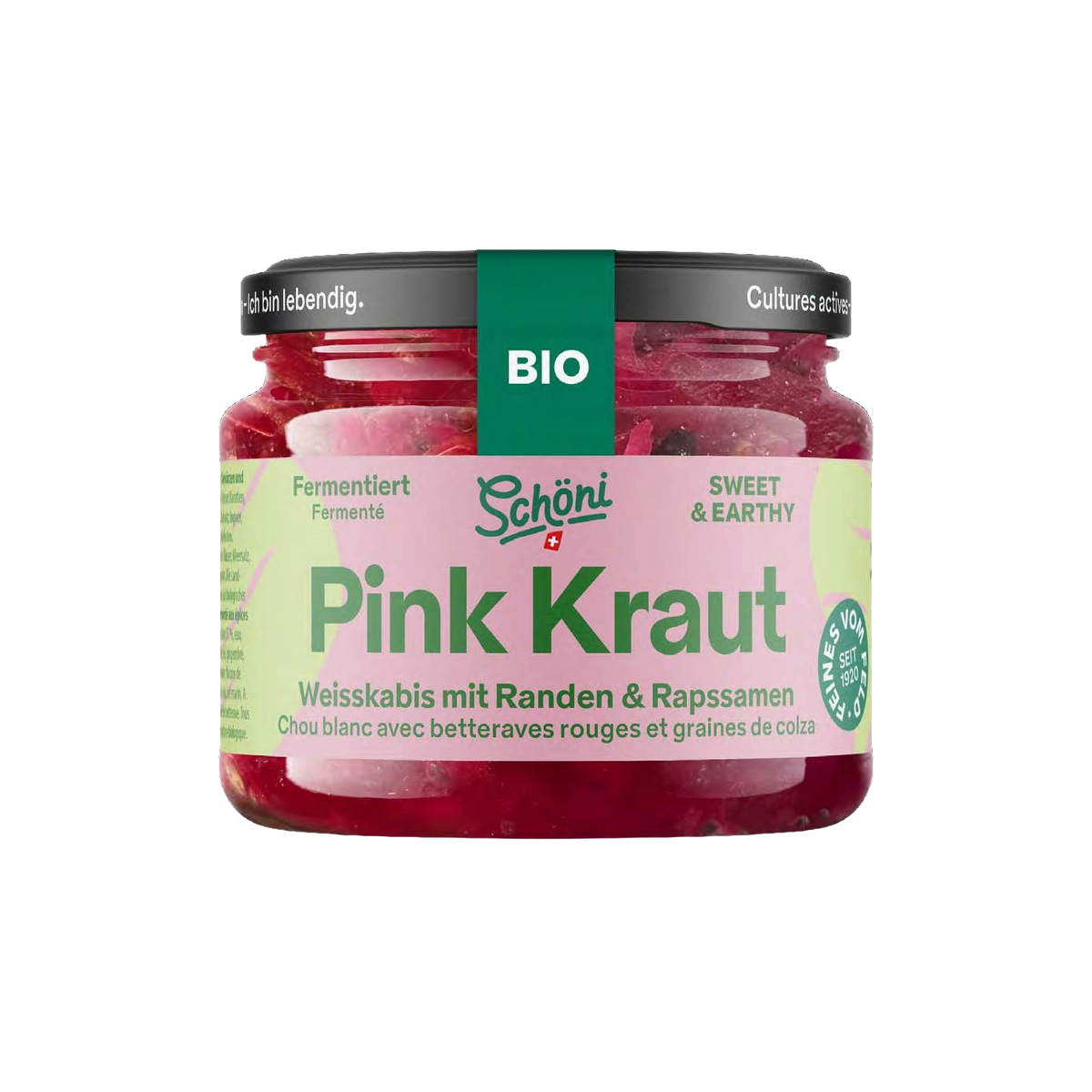 Schöni Bio Pink Kraut fermentiert roh 235g